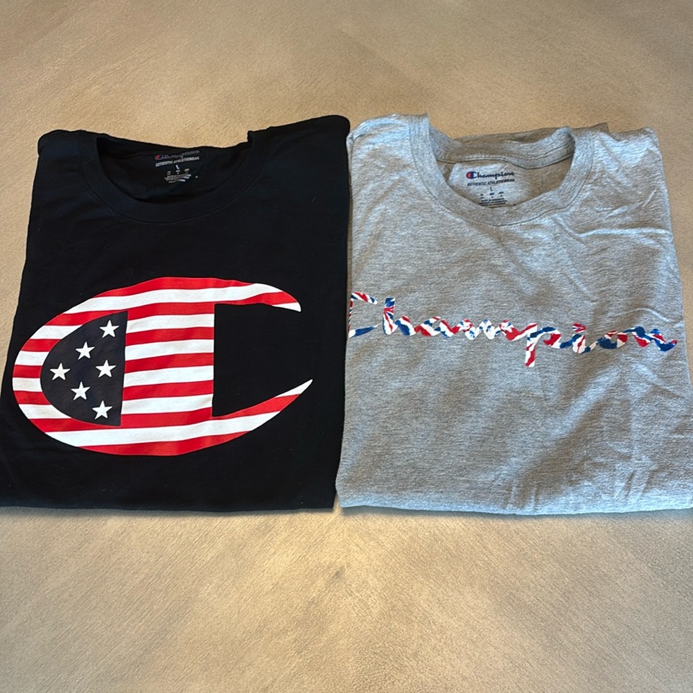 Two Champion tshirts